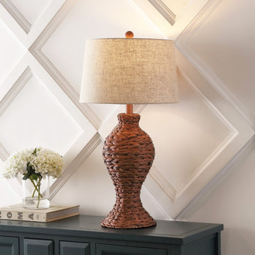 Elicia 31" Seagrass Weave LED Table Lamp - JONATHAN Y